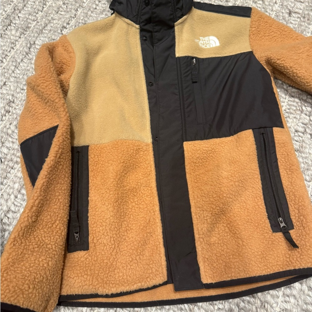 The North Face Kids Tan and Black Puffer Jacket